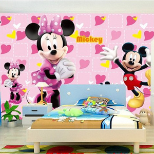 K102920 Cartoon Children's Room Mickey Mouse Self-adhesive wall mural wallpaper