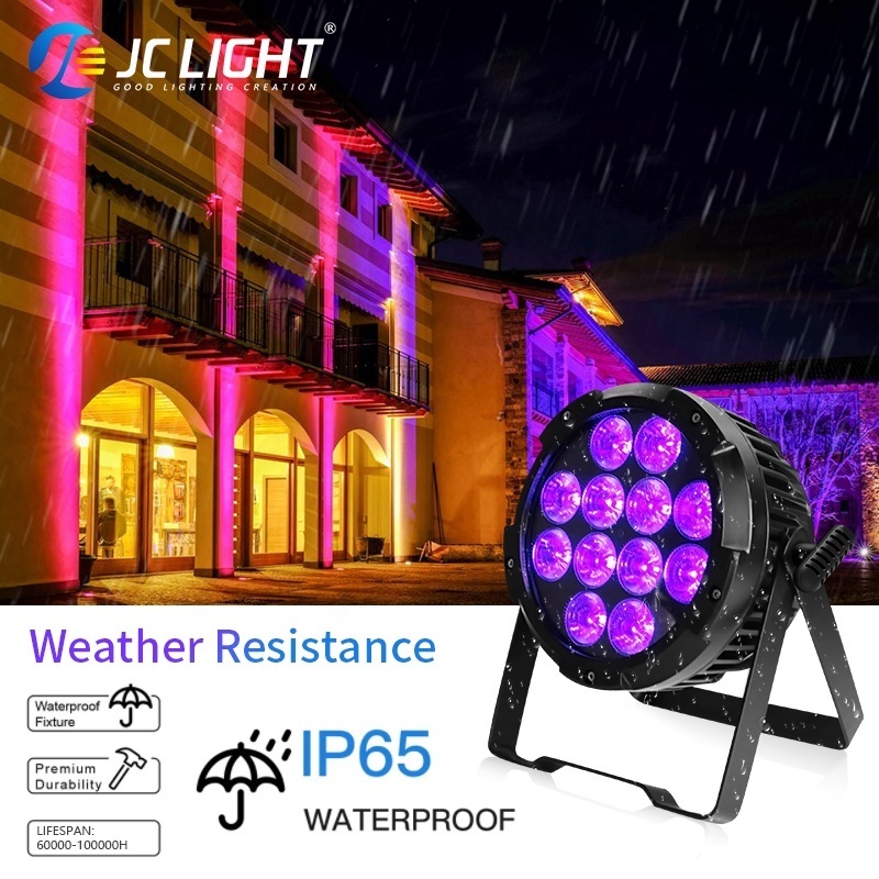 Wifi Dmx Control Battery Powered 18 Led Par Can Stage Light Outdoor Waterproof 6In1 Rgbwa Uv 12x18w Battery Led Par Light