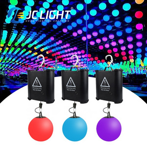 2023 6x5w 3in1 RGB Colorful Ceiling Kinetic Lift Ball Mixing Lifting 3d Winches Kinetic Ball Light