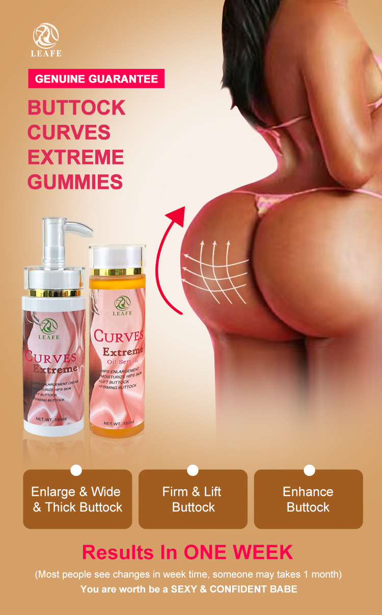 OEM Butt Lift Enhancement Cream  Set Big Buttocks Original Hip Up Enlargement Cream Sexy Hip Buttock Enlargement Oil Cream Set