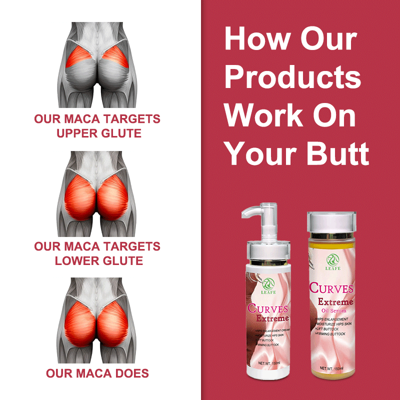 Big Buttock Enlargement Oil  Cream Hip Up Firming Butt Enhancement Cream Bigger No Side Effects Hip Lift Up Cream Serum Set