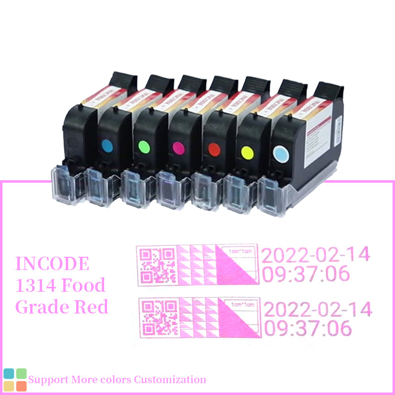 Chinese black ink cartridge IUT300S 12.7mm height solvent based ink cartridge