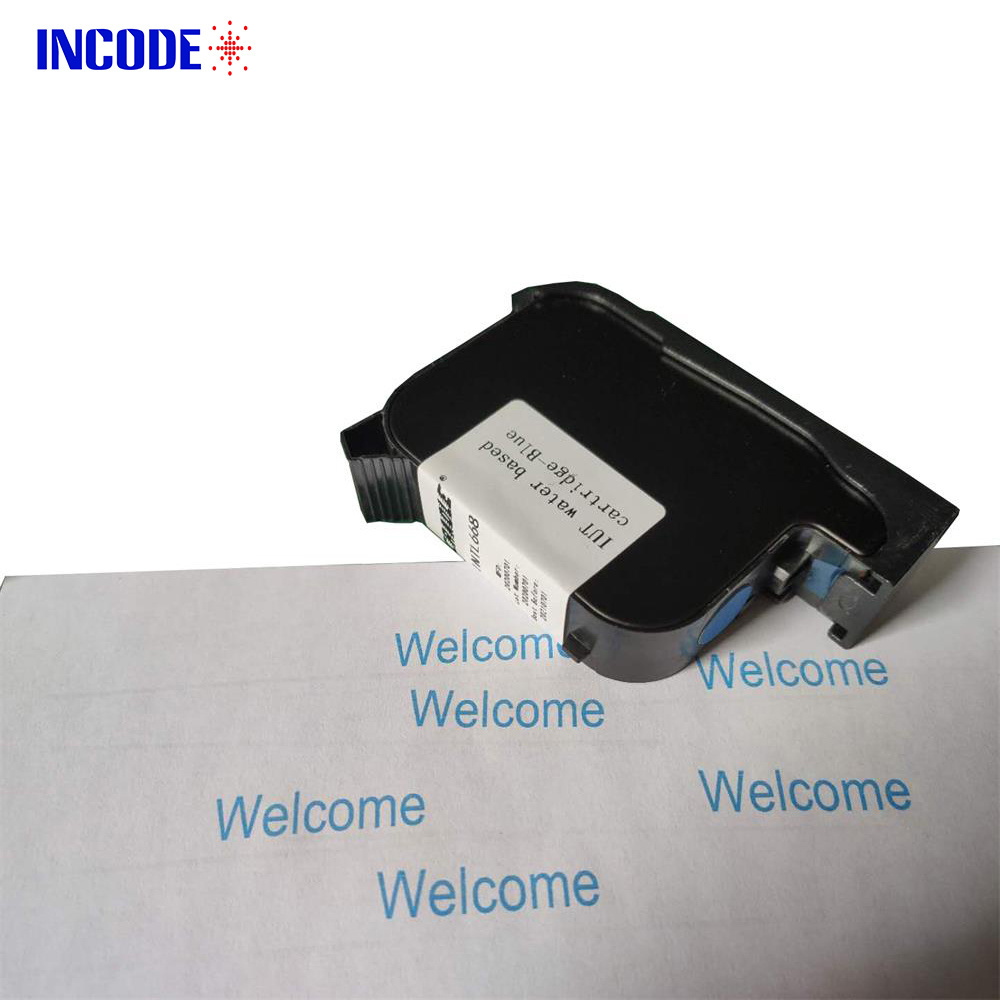 INCODE Water based solvent-based white black blue red Invisible color ink cartridge for TIJ inkjet printer Quick drying ink