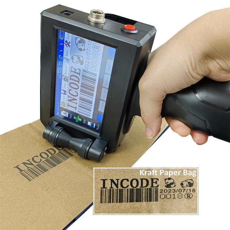 INCODE 12.7mm 25.4MM one inch print batch coding date code Thermal Inkjet Printer handheld logo machine with labeling