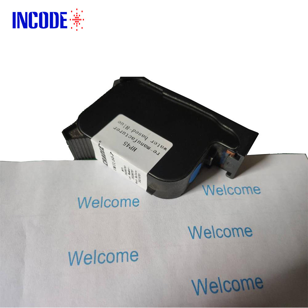 INCODE Water based solvent-based white black blue red Invisible color ink cartridge for TIJ inkjet printer Quick drying ink