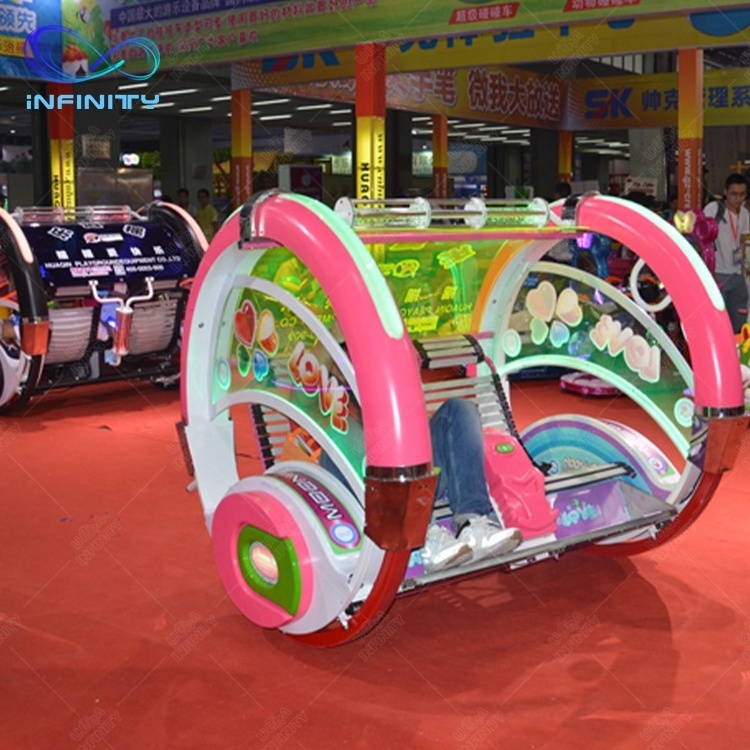 Indoor Outdoor Amusement Rides 360 Degree Children N Adults Remote Control Rolling Car Swing Ride Le Bars Happy Car For Sale