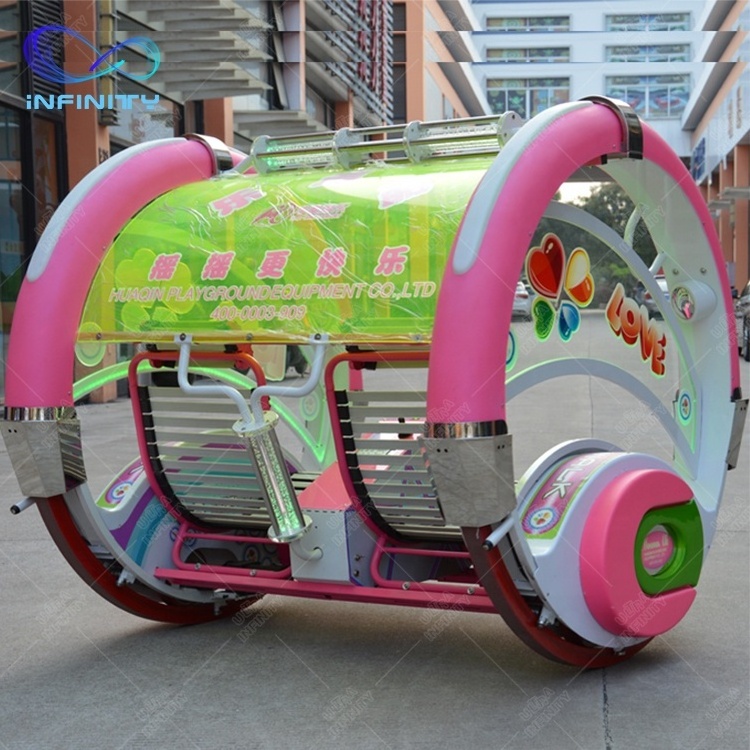 Indoor Outdoor Amusement Rides 360 Degree Children N Adults Remote Control Rolling Car Swing Ride Le Bars Happy Car For Sale