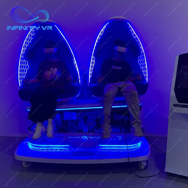 Earn Money Project Vr Games Virtual Reality 9D Egg Chair two seats 9D Egg Vr Cinema 9D Simulator Game For Vr Theme Park