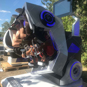 360 Degree 2 Chair 9D VR Roller Coaster Virtual Reality Simulator VR  Machine 9D Virtual Reality