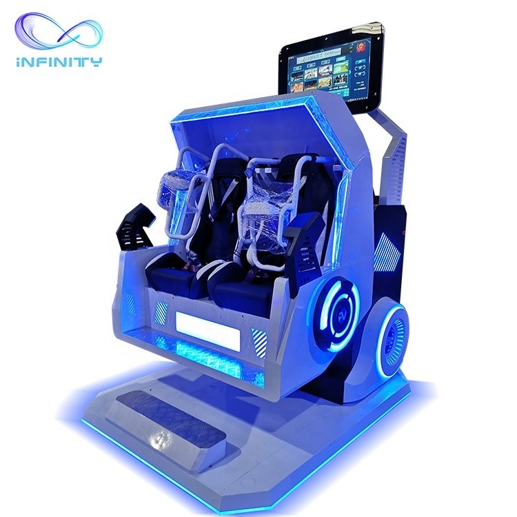 360 Degree 2 Chair 9D VR Roller Coaster Virtual Reality Simulator VR  Machine 9D Virtual Reality