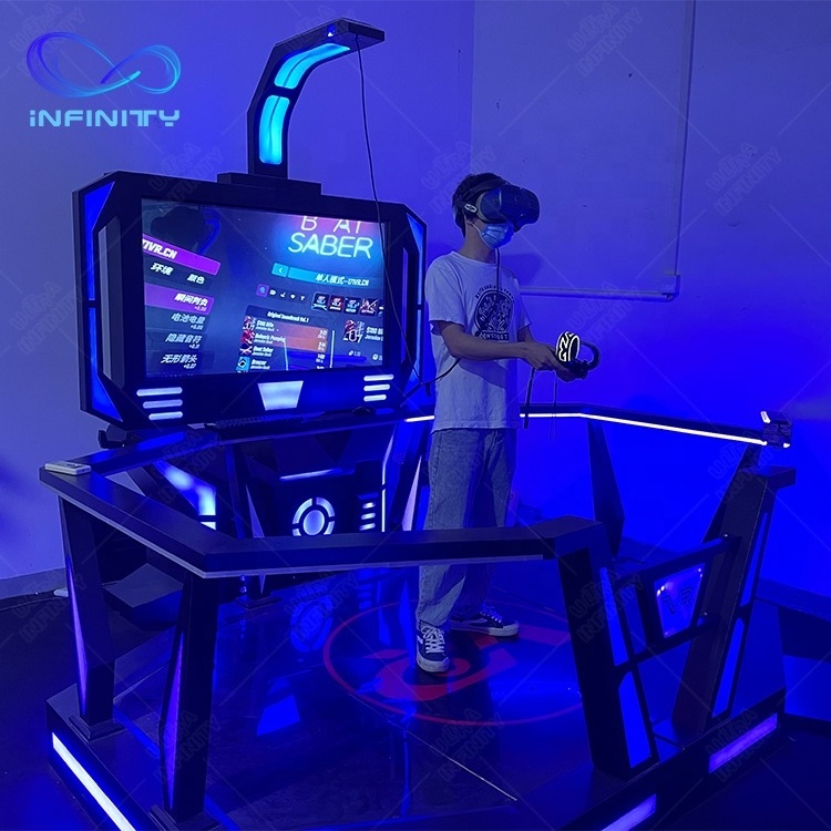 9d vr gaming zone vr dark mars cinema simulator virtual reality standing platform with controller