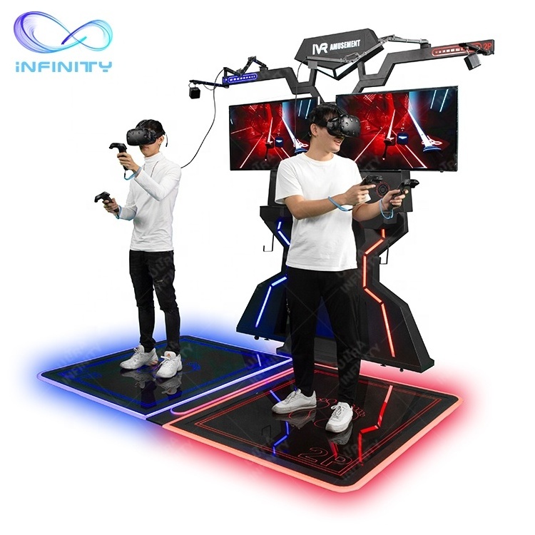 Amusement Intertactive Entertainment 2 Players Multiplayer Battle Machine 9D Vr Stand Virtual Reality Shooting Simulator Games