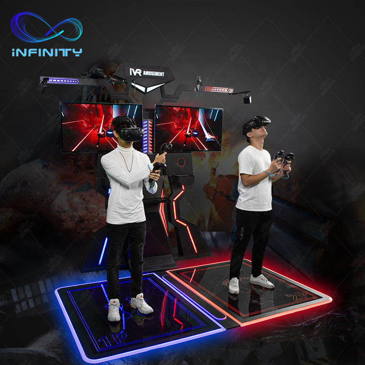 Amusement Intertactive Entertainment 2 Players Multiplayer Battle Machine 9D Vr Stand Virtual Reality Shooting Simulator Games