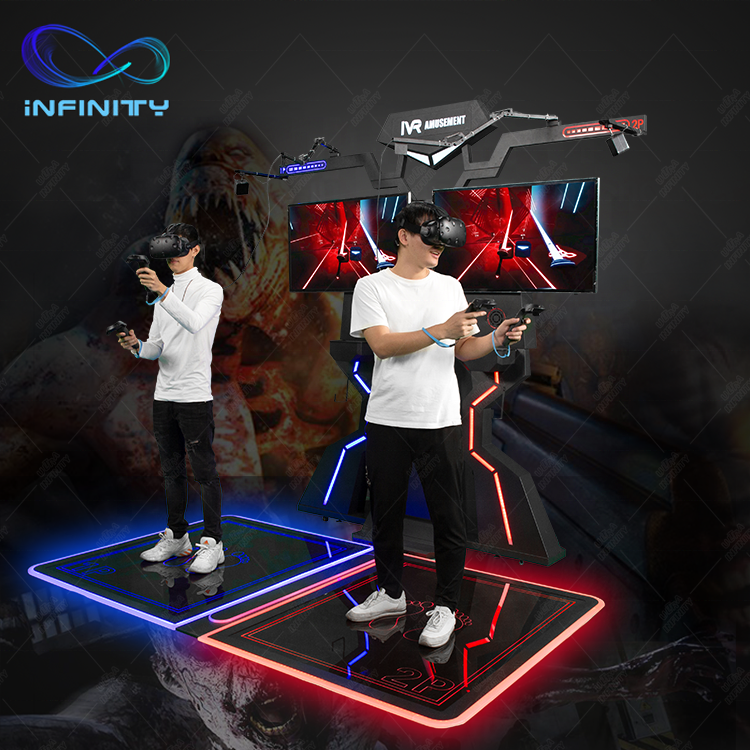 Amusement Intertactive Entertainment 2 Players Multiplayer Battle Machine 9D Vr Stand Virtual Reality Shooting Simulator Games