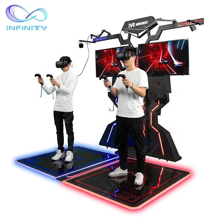 Amusement Intertactive Entertainment 2 Players Multiplayer Battle Machine 9D Vr Stand Virtual Reality Shooting Simulator Games