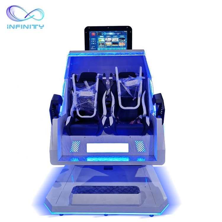 360 Degree 2 Chair 9D VR Roller Coaster Virtual Reality Simulator VR  Machine 9D Virtual Reality