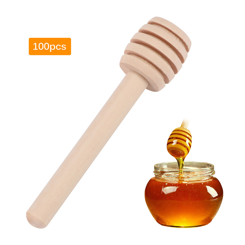 Morden Style Stick 3Inch Nectar Collector 20Pcs Sticks Wooden Honey Dipper