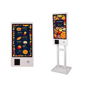 Professional order machine manufacturer 21.5'' 23.6'' 27'' 32'' wall mount free standing support custom self-order payment kiosk