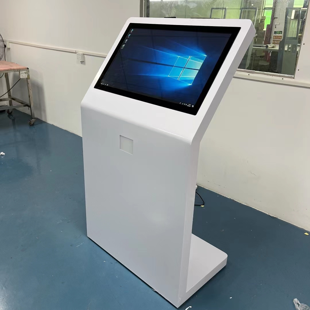 IRTECH Android tv touch screen indoor interactive information digital kiosk smart podium all in one customer touch screen table