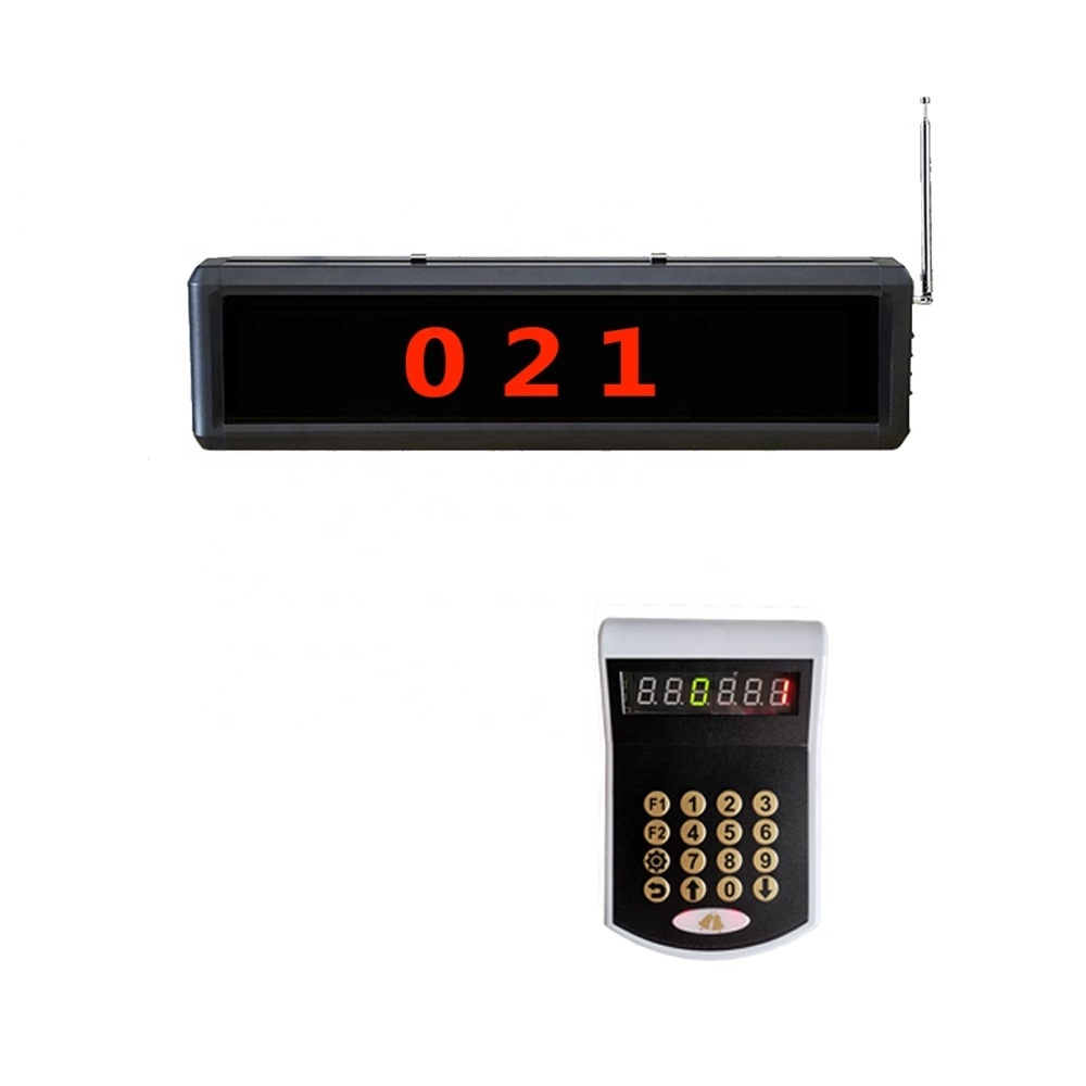 Ex-factory LED counter display with call pad set simple waiting queue number calling system