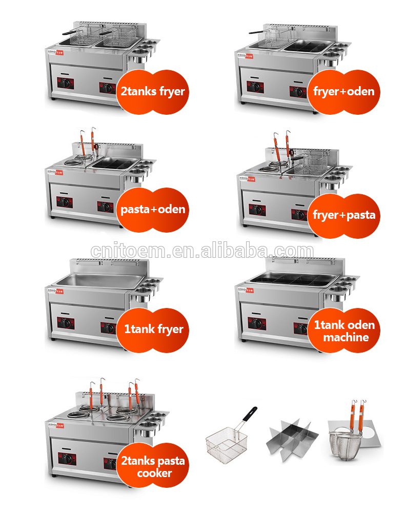 New LPG Gas Chips Fish Deep Fat Fryer