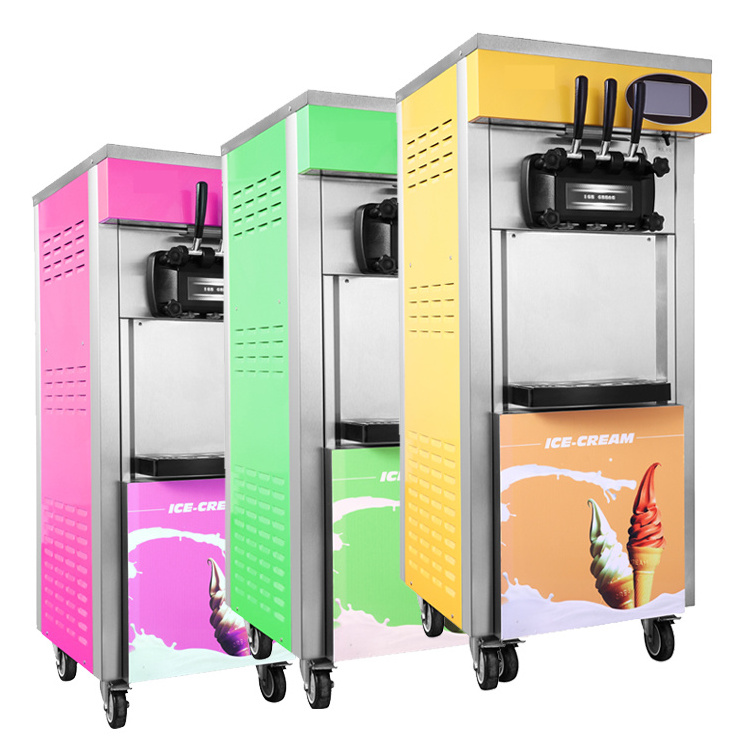 Custom multi-style soft ice creme machine machine per gelato soft ice cream vending machine