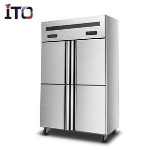 UF 1210 4 Doors Upright Catering Kitchen Stainless Steel Freezer