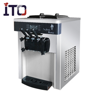 High quality big capacity ice cream machine commercial vertical three flavors soft serve ice cream machine