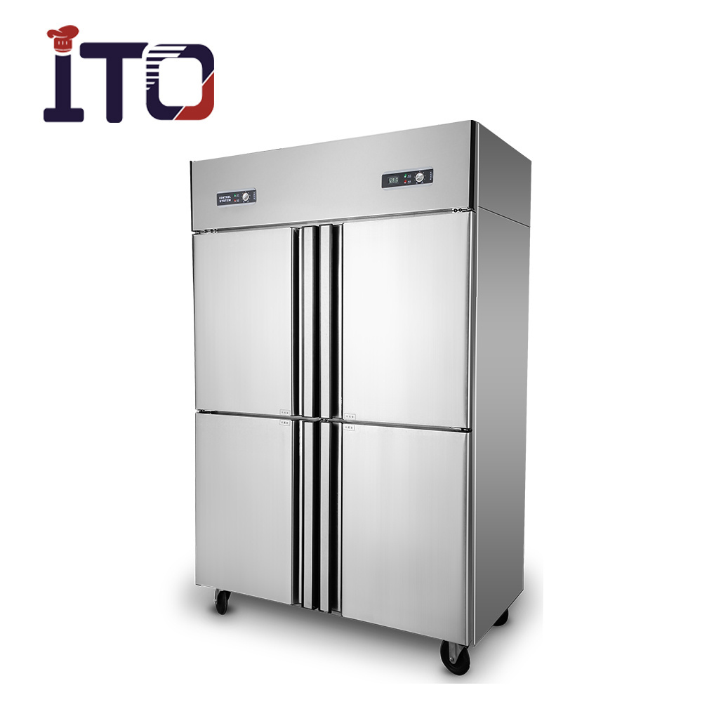 Factory price dough freezer commercial upright chiller display fridge stainless steel baking drink beverage refrigerator