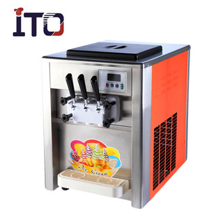 Famous Compressor Batch Freezer Commercial Soft Serve Ice Cream Machine for sale