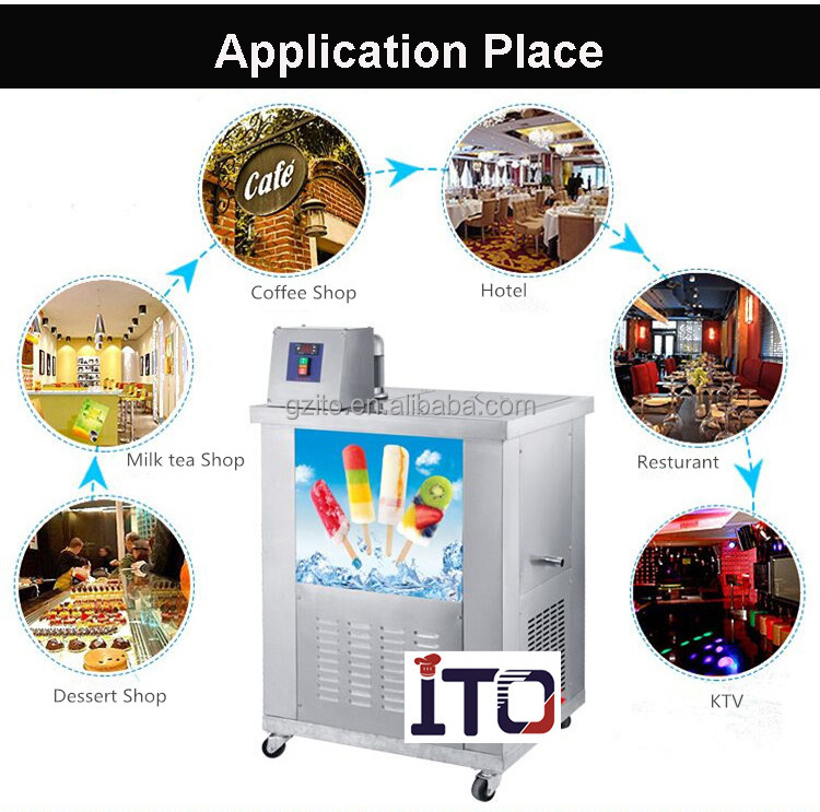 Refrigerator machinery commercial industry ice cream stick machines stainless steel ice lollipop equipment popsicle machine