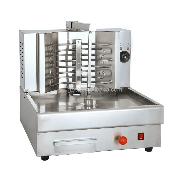 Kitchen equipment gas shawarma grill machine chicken rotary gas doner kebab making machine shawarma machine for sale