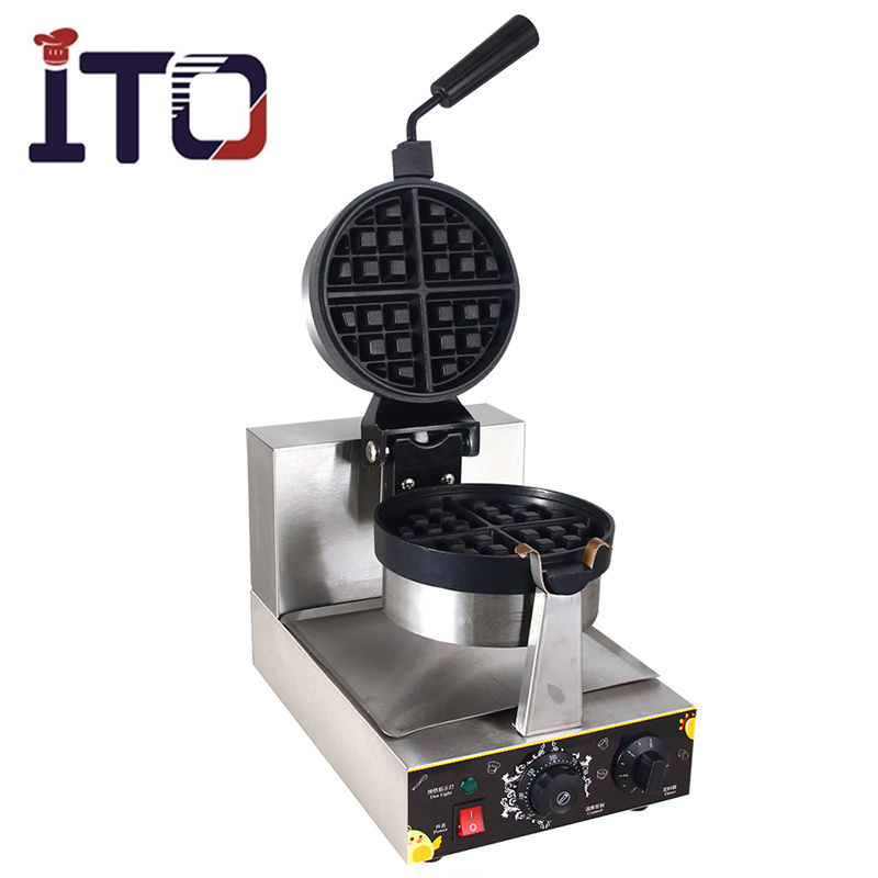 Factory Price Automatic Snack Equipment Cake Waffle Baker Machine/Commercial Rotary Egg Waffle Maker