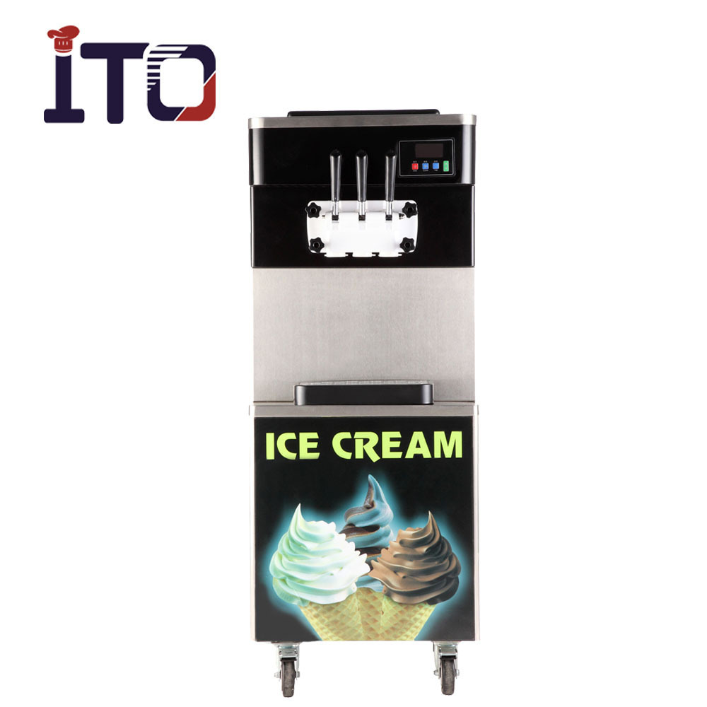 Automatic Yogurt Soft Serve Ice Cream Mixer Stainless Steel Ice Cream Machine Other Snack Machines