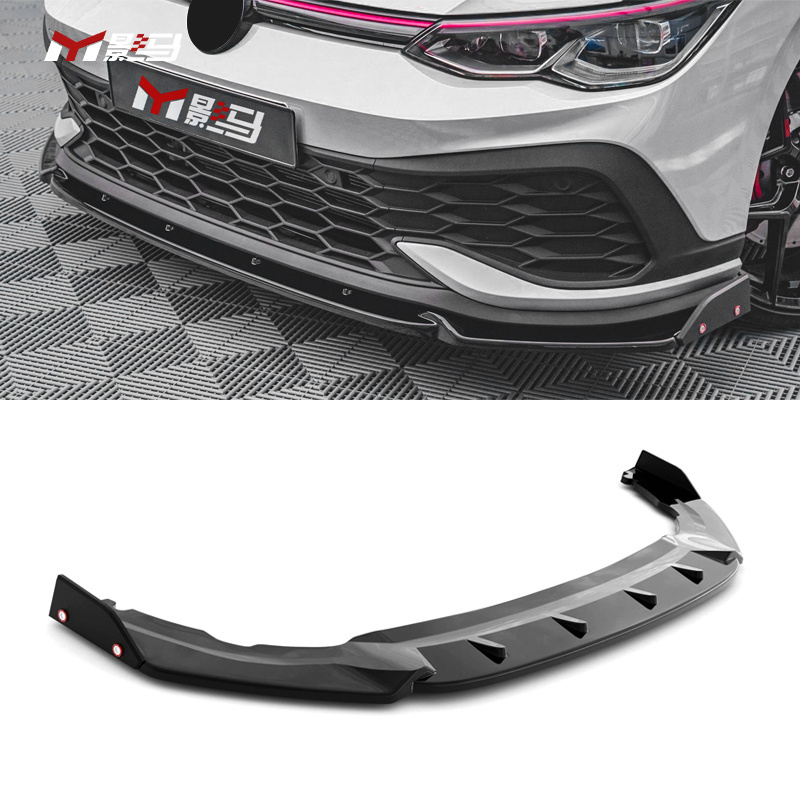 High-quality GTI-Clubsport style V2 Front Lip car front bumper spoiler for Volkswagen vw golf 8 mk8 2021 2022 2023