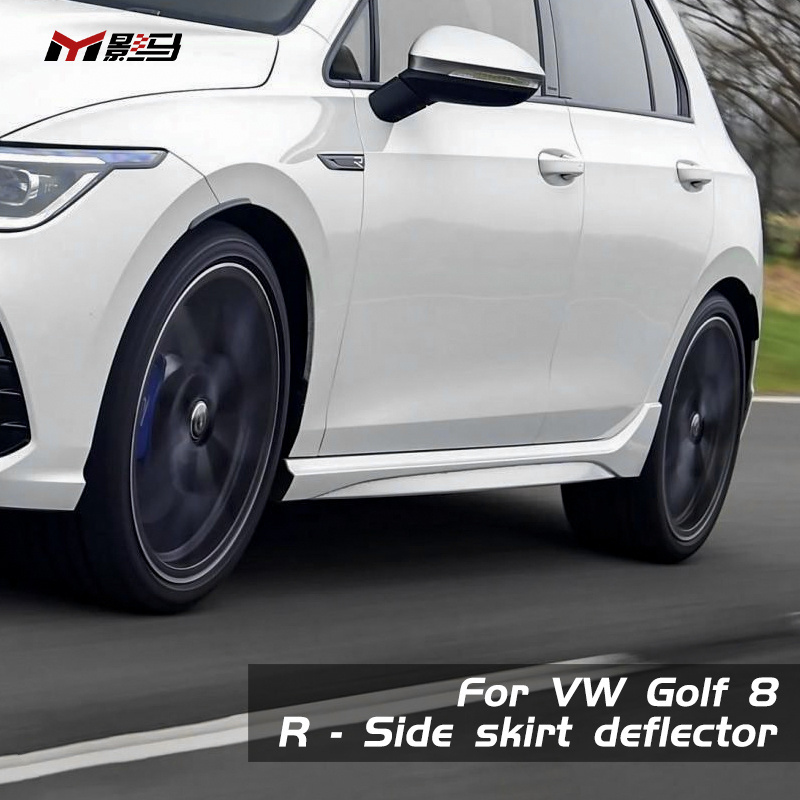 R Sports style Universal Side Skirts Lip Extension For For vw golf 8 mk8 GTI R-Line pro 2021 2022 2023 body kit