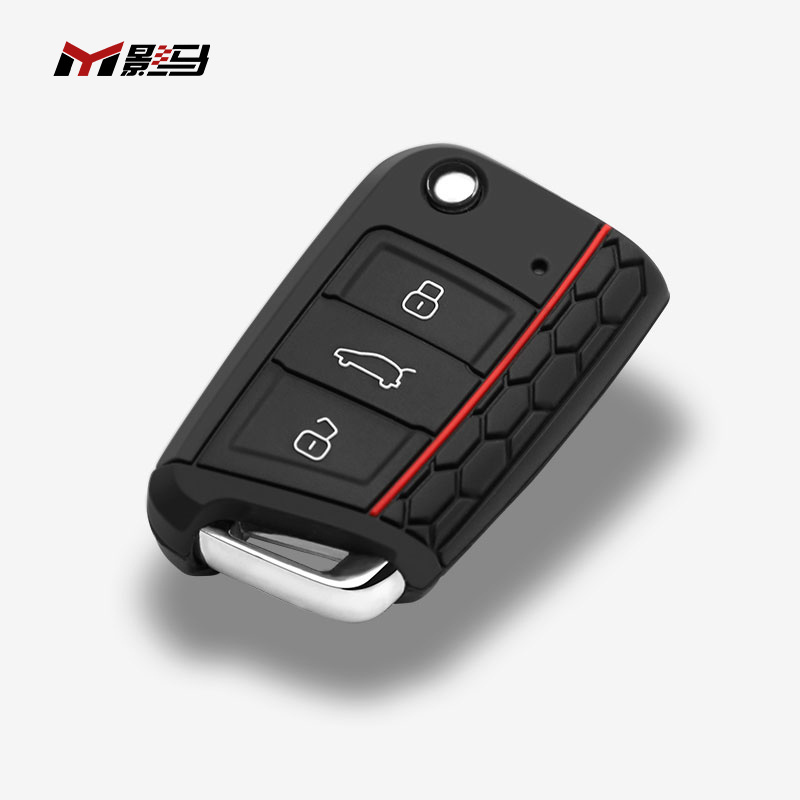 New Arrival Car Accessories High Quality Fashion Style Rubber  Cover Silicone Car Key Case for vw golf7 MK7 MK7.5