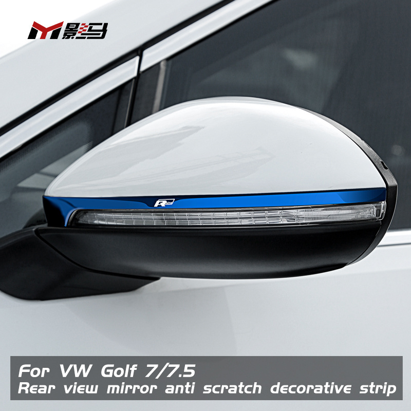 Car Anti-Collision Strip Rearview Mirror Door Anti-Friction Protection Decorative Sticker Car Accessories for vw golf7 mk7 mk7.5