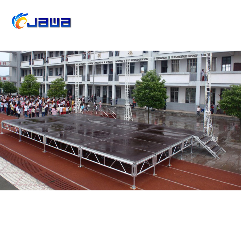 Hot sale truss aluminum stage/backdrop frame stage/ truss stage platform