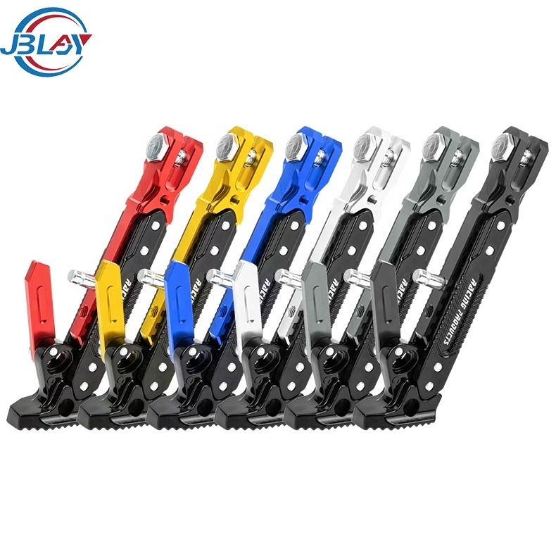 Motorcycle Modified Aluminum Alloy Adjustable Parking Side Support Frame Motorcycle Kickstand CNC Foot Side Stand