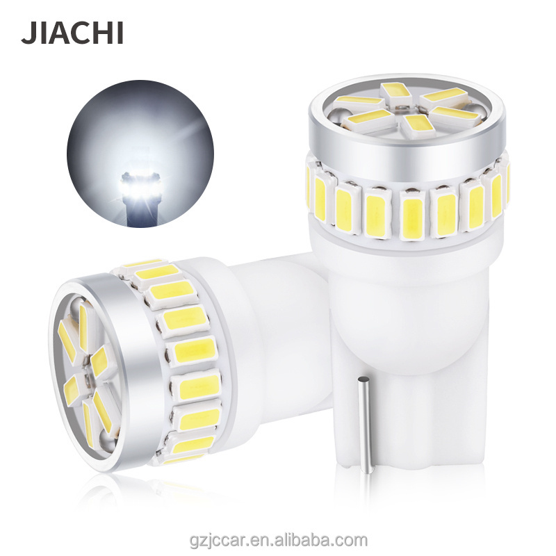 JiaChi High Power Error Free Non Polarity T10 Led Canbus Lights DC12v 24v W5W Bulb 158 168 2825 2827 Wedge Parking Lamp Low Beam