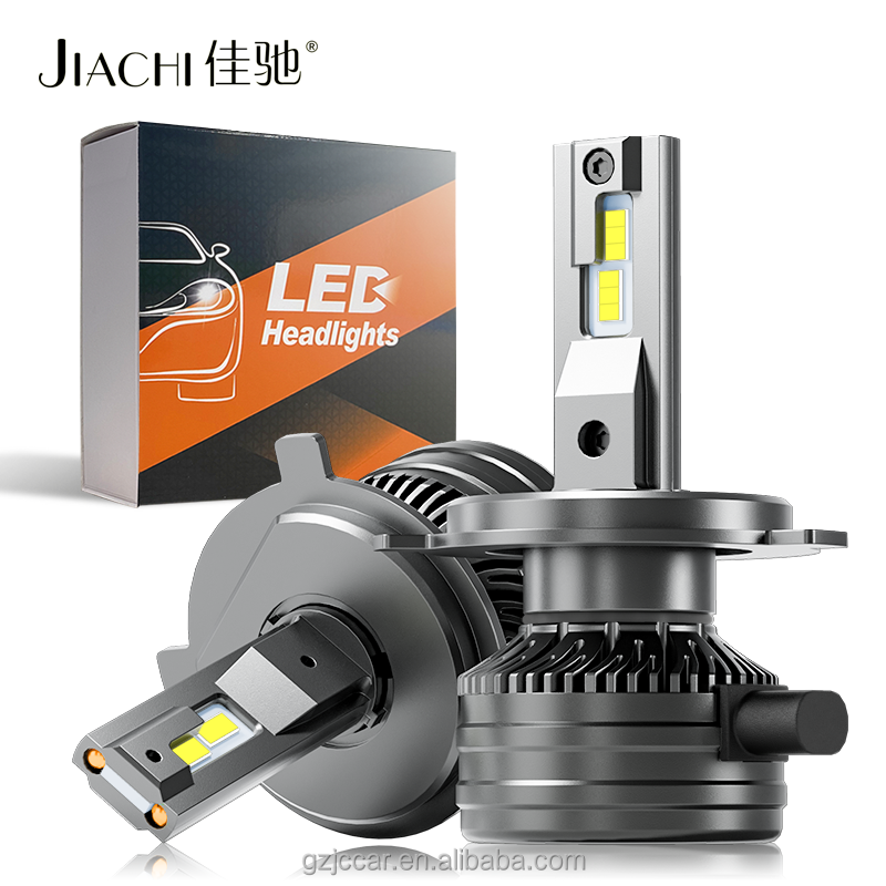 JiaChi Factory Auto Car Accessories Non Polarity H4 LED Headlamp Canbus 9005 H11 H7 Led Headlight Bulbs 3570Chip 3055Chips White