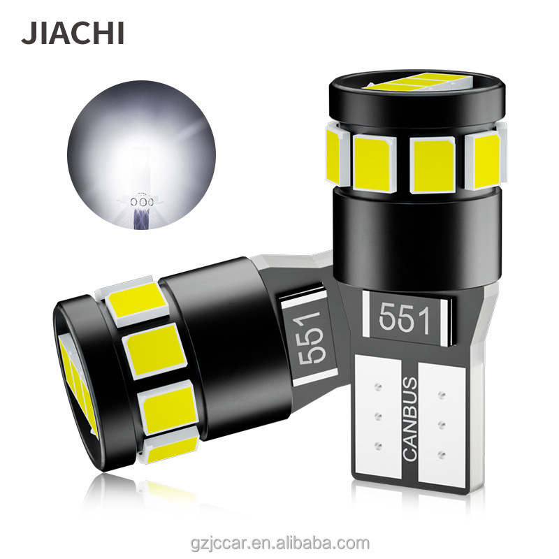 JiaChi Factory Price 100PCS 2835chip Series For Auto Car T10 Led Canbus Light Non Polarity W5w 168 Trunk Lamp 175 Wedge Bulb 12v