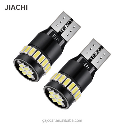 JiaChi Factory Super Bright Small Lamp Highlight White Red Blue Yellow Non Polarity Universal Auto Car Light Canbus T10 Led Bulb