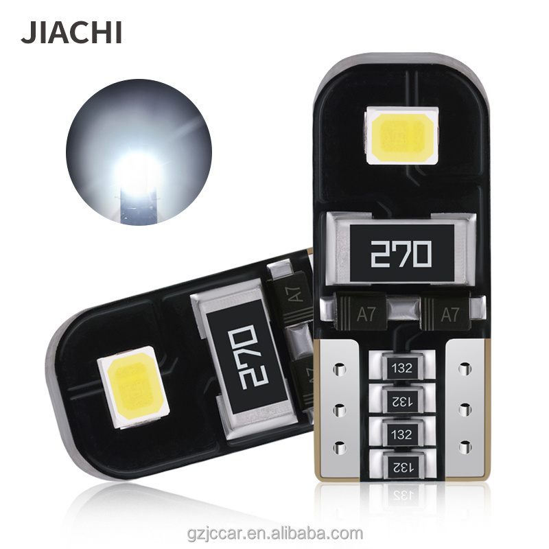 JiaChi Factory Price 100PCS 2835chip Series For Auto Car T10 Led Canbus Light Non Polarity W5w 168 Trunk Lamp 175 Wedge Bulb 12v