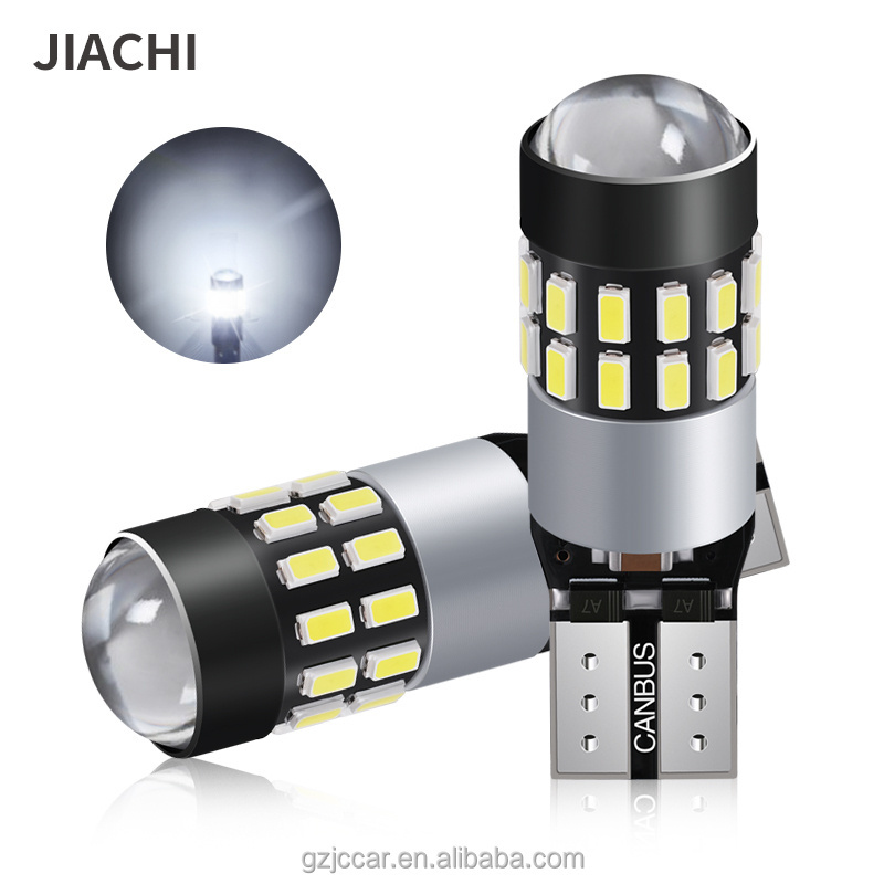 JiaChi High Power Error Free Non Polarity T10 Led Canbus Lights DC12v 24v W5W Bulb 158 168 2825 2827 Wedge Parking Lamp Low Beam