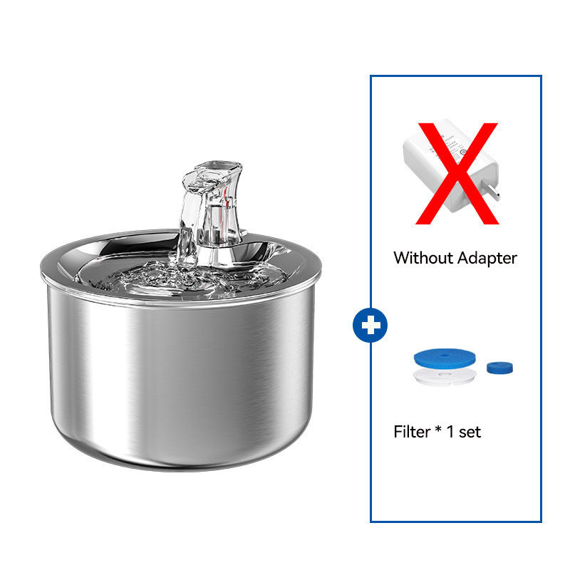 Stainless Steel Pet safe Electric Water Fountain with Faucet Breeding Supplies Cats Dogs Drinking Dispensers Pet Bowls Feeders