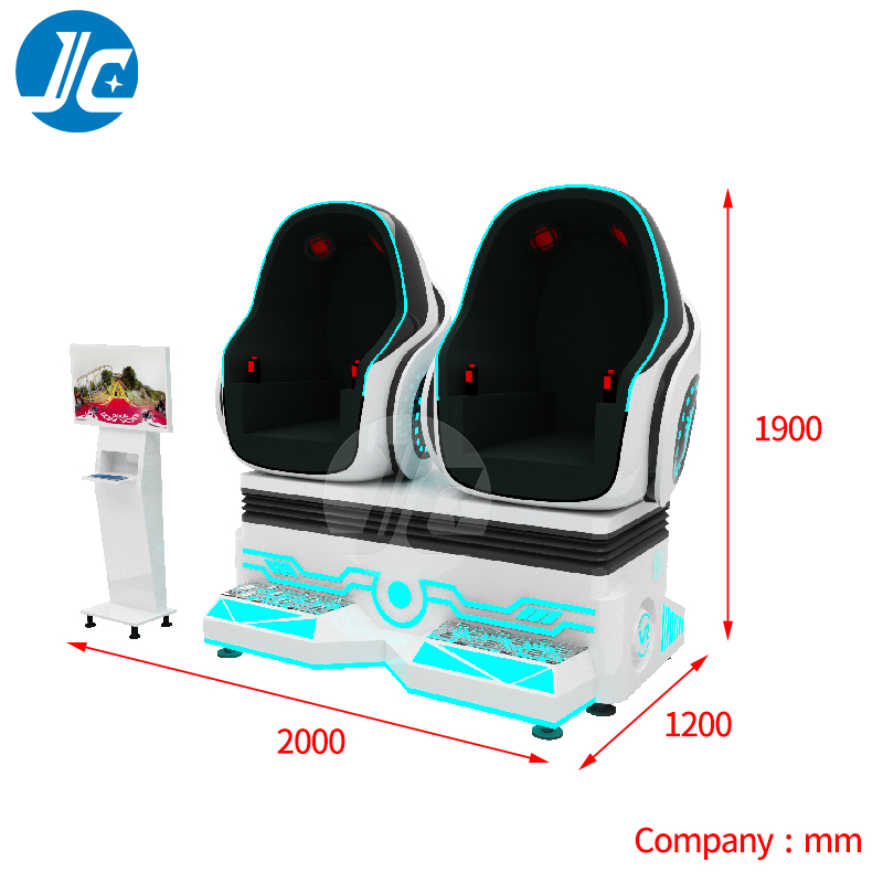 Game Park Roller Coaster 9D VR Chair With 3D Virtual Reality Glass 2 Seater VR Egg Machine VR Chair 9d Virtual Reality