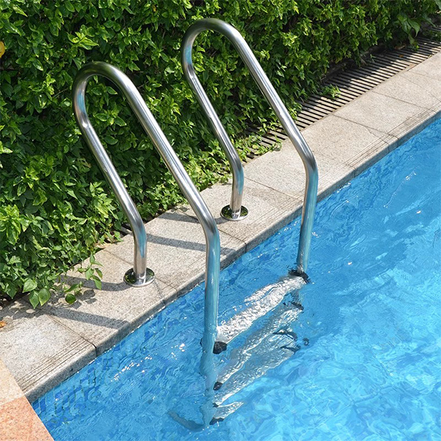 Factory Supply 304 Stainless Steel Portable Steel Pool Escalator 4 Step Swimming Pool Ladder