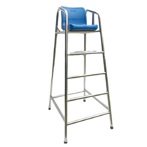 Stainless Steel Lifeguard Chair with Ladder Pool Observation Deck Watch Chair and Accessories